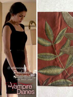 Elena Gilbert Pier 1 Leaf Accent Pillowcase ASO The Vampire Diaries